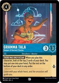 Gramma Tala - Keeper of Ancient Stories - Into the Inklands - Disney Lorcana card