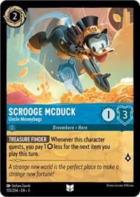 Scrooge McDuck - Uncle Moneybags - Into the Inklands - Disney Lorcana card