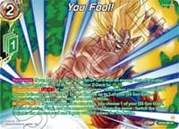 You Fool! (Collector Booster Silver) - Beyond Generations - Dragon Ball Super: Masters card