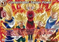 Concentrated Saiyan Power (Collector Booster Silver) - Beyond Generations - Dragon Ball Super: Masters card