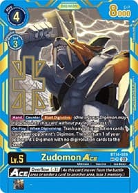 Zudomon ACE (Special Rare) - Exceed Apocalypse - Digimon Card Game card