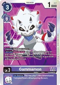 Gammamon (English Exclusive) - Exceed Apocalypse - Digimon Card Game card