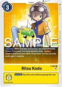 Ritsu Kodo - P-087 (Exceed Apocalypse Pre-Release) - Digimon Promotion Cards - Digimon Card Game card