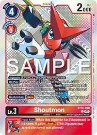 Shoutmon (Exceed Apocalypse Pre-Release Winner) - Exceed Apocalypse Pre-Release Cards - Digimon Card Game card