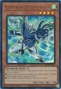 Elemental HERO Stratos (Alternate Art) - Battles of Legend: Chapter 1 - YuGiOh card
