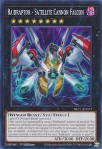 Raidraptor - Satellite Cannon Falcon - Battles of Legend: Chapter 1 - YuGiOh card