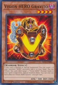 Vision HERO Gravito - Battles of Legend: Chapter 1 - YuGiOh card