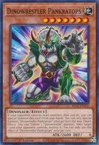 Dinowrestler Pankratops - Battles of Legend: Chapter 1 - YuGiOh card