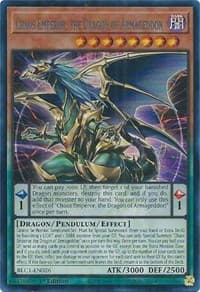 Chaos Emperor, the Dragon of Armageddon (Silver) - Battles of Legend: Chapter 1 - YuGiOh card