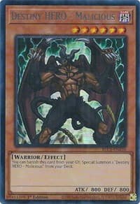Destiny HERO - Malicious (Silver) - Battles of Legend: Chapter 1 - YuGiOh card