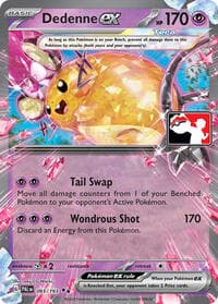 Dedenne ex - Prize Pack Series Cards - Pokemon card