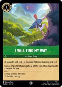 I Will Find My Way - Into the Inklands - Disney Lorcana card