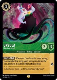 Ursula - Deceiver of All - Into the Inklands - Disney Lorcana card