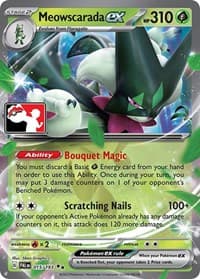 Meowscarada ex - Prize Pack Series Cards - Pokemon card