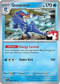 Quaquaval - Prize Pack Series Cards - Pokemon card