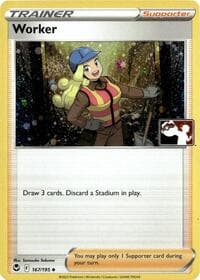 Worker - 167/195 (Cosmos Holo) - Prize Pack Series Cards - Pokemon card