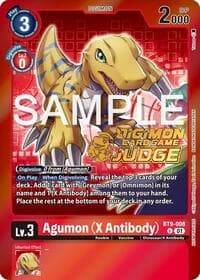 Agumon (X Antibody) (Judge Pack 5) - X Record - Digimon Card Game card
