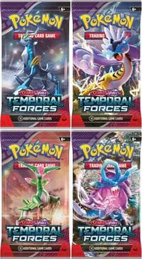 Temporal Forces Booster Pack Art Bundle [Set of 4] - SV05: Temporal Forces - Pokemon card