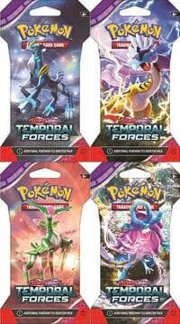 Temporal Forces Sleeved Booster Pack Art Bundle [Set of 4] - SV05: Temporal Forces - Pokemon card