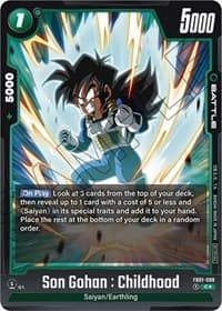 Son Gohan : Childhood - FB01-088 (Tournament Pack 01) - Tournament and Championship Promos - Dragon Ball Super: Fusion World card