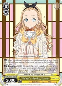 Walnut's Identity, Kurumi - Lycoris Recoil - Weiss Schwarz card