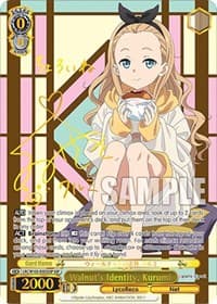 Walnut's Identity, Kurumi (SSP) - Lycoris Recoil - Weiss Schwarz card