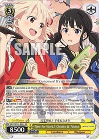 Time for Work Chisato & Takina - Lycoris Recoil - Weiss Schwarz card