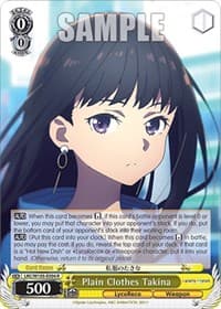 Plain Clothes Takina - Lycoris Recoil - Weiss Schwarz card