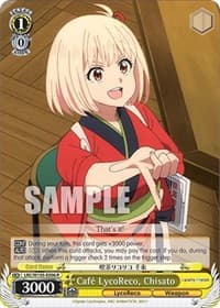 Cafe LycoReco, Chisato - Lycoris Recoil - Weiss Schwarz card