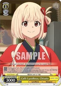 Cafe LycoReco, Chisato (SR) - Lycoris Recoil - Weiss Schwarz card
