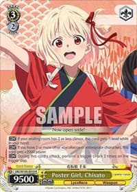 Poster Girl, Chisato - Lycoris Recoil - Weiss Schwarz card