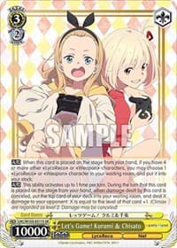 Let's Game! Kurumi & Chisato (SR) - Lycoris Recoil - Weiss Schwarz card