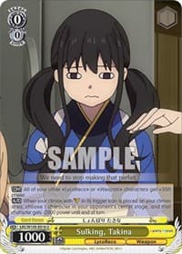 Sulking, Takina - Lycoris Recoil - Weiss Schwarz card