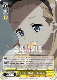 Genius Hacker, Kurumi - Lycoris Recoil - Weiss Schwarz card