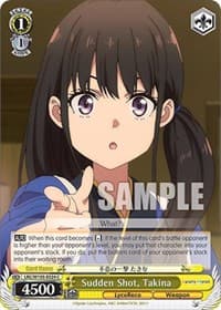 Sudden Shot, Takina - Lycoris Recoil - Weiss Schwarz card