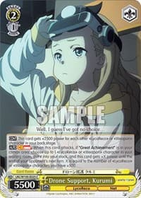Drone Support, Kurumi - Lycoris Recoil - Weiss Schwarz card