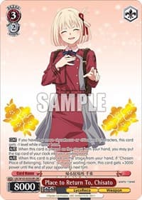 Place to Return To, Chisato (LRR) - Lycoris Recoil - Weiss Schwarz card