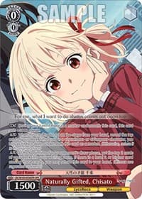 Naturally Gifted, Chisato (OFR) - Lycoris Recoil - Weiss Schwarz card
