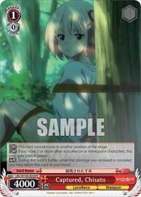 Captured, Chisato - Lycoris Recoil - Weiss Schwarz card