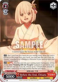 Before the End, Chisato - Lycoris Recoil - Weiss Schwarz card