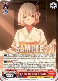 Before the End, Chisato (SR) - Lycoris Recoil - Weiss Schwarz card