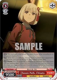 Chosen Path, Chisato - Lycoris Recoil - Weiss Schwarz card