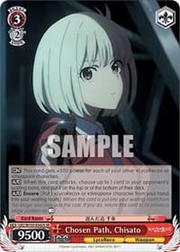 Chosen Path, Chisato (SR) - Lycoris Recoil - Weiss Schwarz card