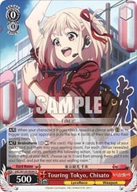 Touring Tokyo, Chisato - Lycoris Recoil - Weiss Schwarz card
