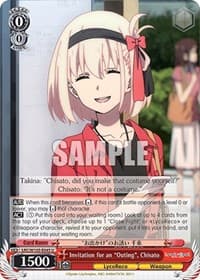 Invitation for an "Outing", Chisato - Lycoris Recoil - Weiss Schwarz card