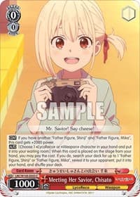 Meeting Her Savior, Chisato - Lycoris Recoil - Weiss Schwarz card