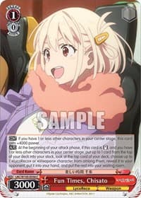 Fun Times, Chisato - Lycoris Recoil - Weiss Schwarz card