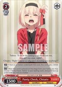 Panty Check, Chisato - Lycoris Recoil - Weiss Schwarz card