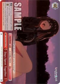 Days Spent Together (a) - Lycoris Recoil - Weiss Schwarz card