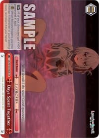 Days Spent Together (b) - Lycoris Recoil - Weiss Schwarz card